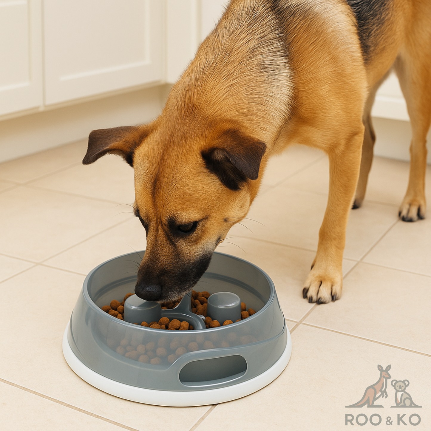 Slow-Feed Bowl (Non-Slip, Food-Grade)