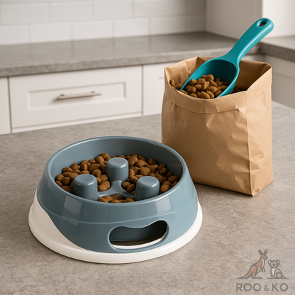 Slow-Feed Bowl (Non-Slip, Food-Grade)